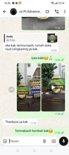 Testimonial Papan Bunga Pernikahan srirahayu