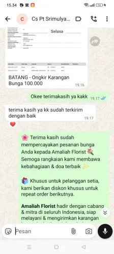 Testimonial Papan Bunga srirahayu